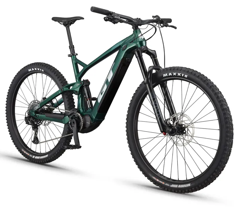 GT eForce Amp+ Electric Mountain Bike Forest Green-1