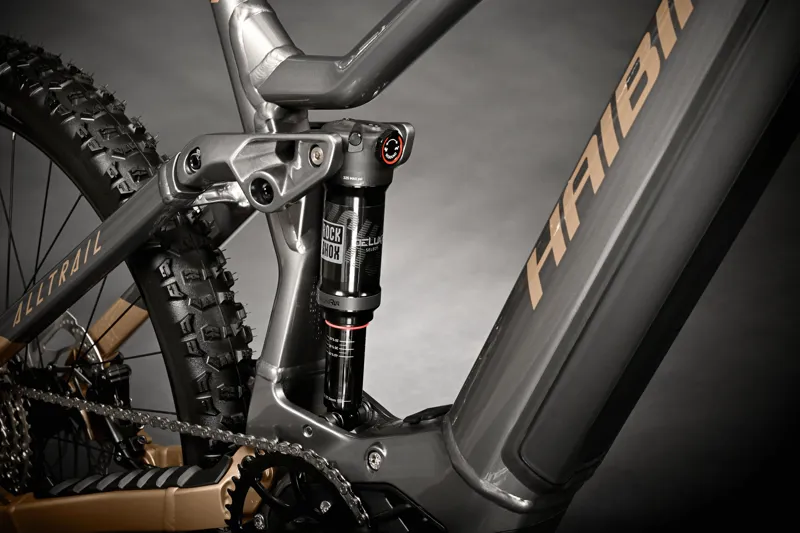 Haibike AllTrail 5 Electric Full Suspension Mountain Bike Titan/Caramel Gloss-2
