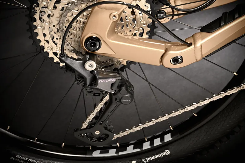 Haibike AllTrail 5 Electric Full Suspension Mountain Bike Titan/Caramel Gloss-5