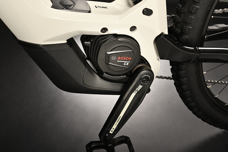 Haibike Hybe 9 750wh Electric Enduro Mountain Bike 2024 Grey/Red Gloss-4