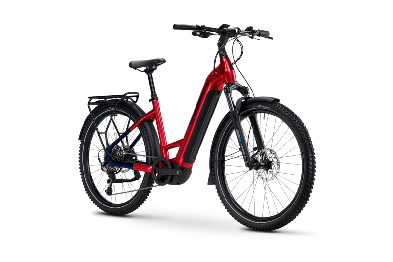 Haibike Trekking 7 Low Fruity Red/Blue 2026 Electric Hybrid Bike-1