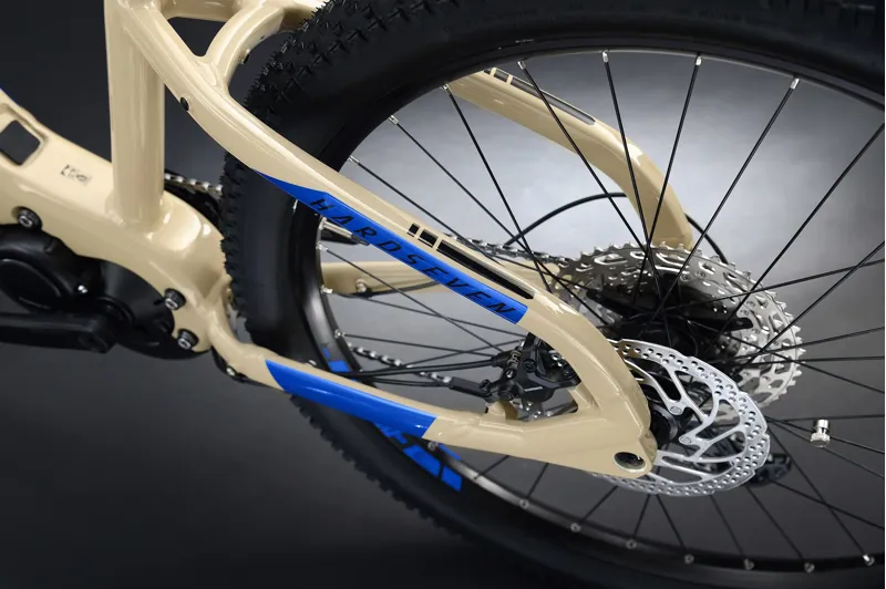 Haibike HardSeven 7 630W Electric Mountain Bike 2022 Coffee/Blue-4