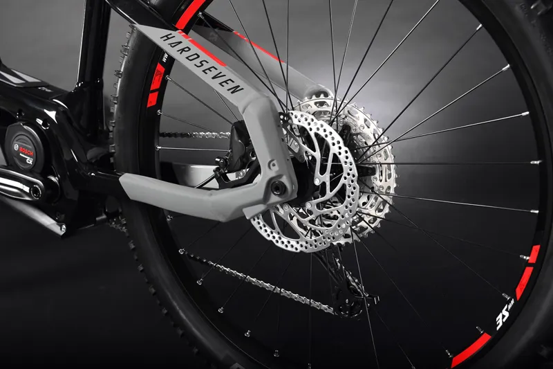 Haibike HardSeven 9 625Wh Electric Mountain Bike Black/Urban Grey/Red-6