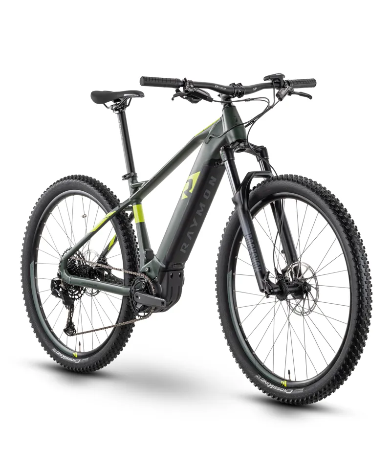 Raymon HardRay E 7.0 Electric Hardtail Mountain Bike Forest-1