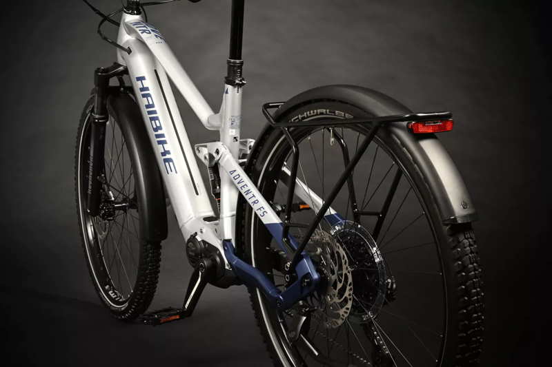 HaiBike Adventr FS 9 Electric Mountain Bike Silver/Blue-1