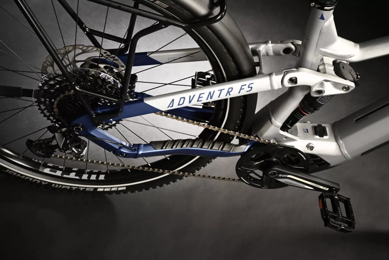 HaiBike Adventr FS 9 Electric Mountain Bike Silver/Blue-4