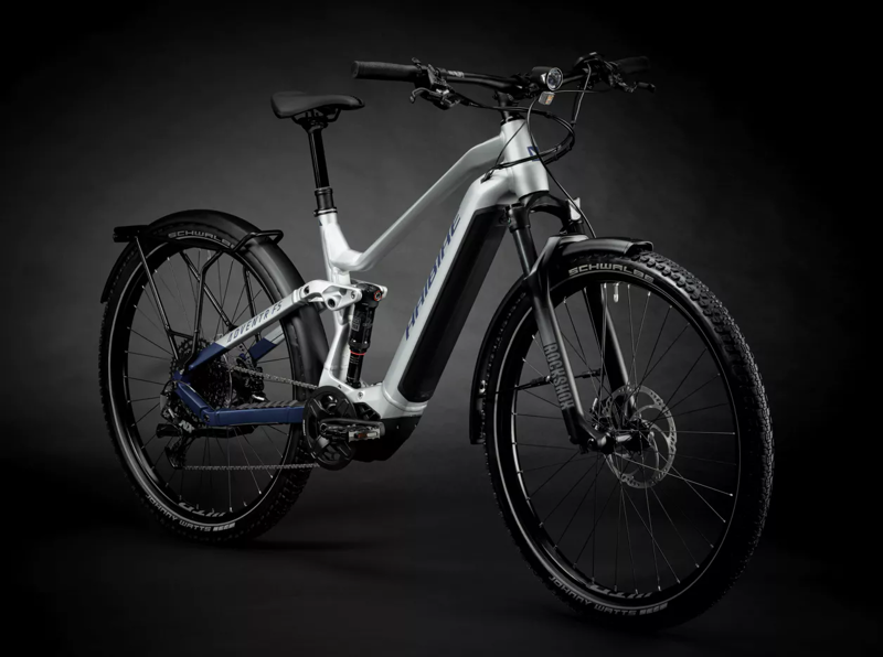 HaiBike Adventr FS 9 Electric Mountain Bike Silver/Blue-6