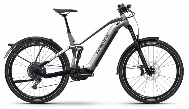 HaiBike Adventr FS 9 Electric Mountain Bike Silver/Blue