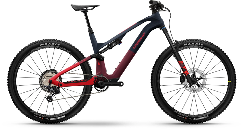 Haibike Lyke CF11 Electric Mountain Bike Royal/Red/Tuscan