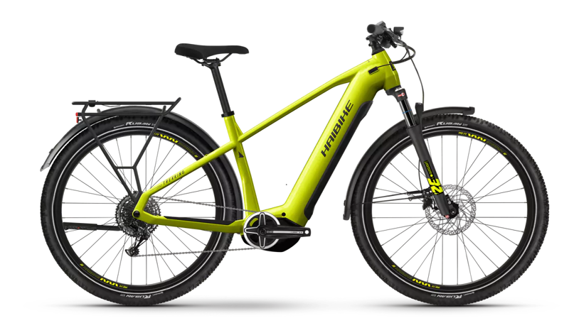 Haibike Trekking 5 High Electric Hybrid Bike Lime