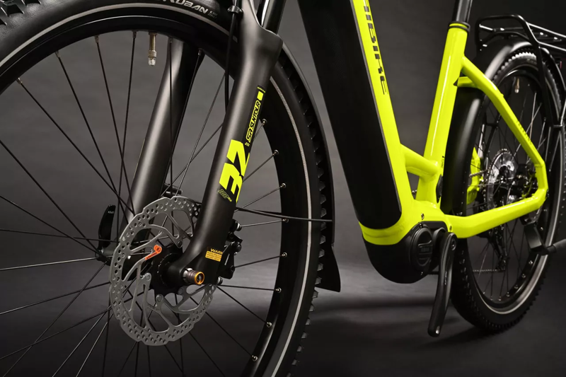 Haibike Trekking 5 Low Step Electric Hybrid Bike Lime-1