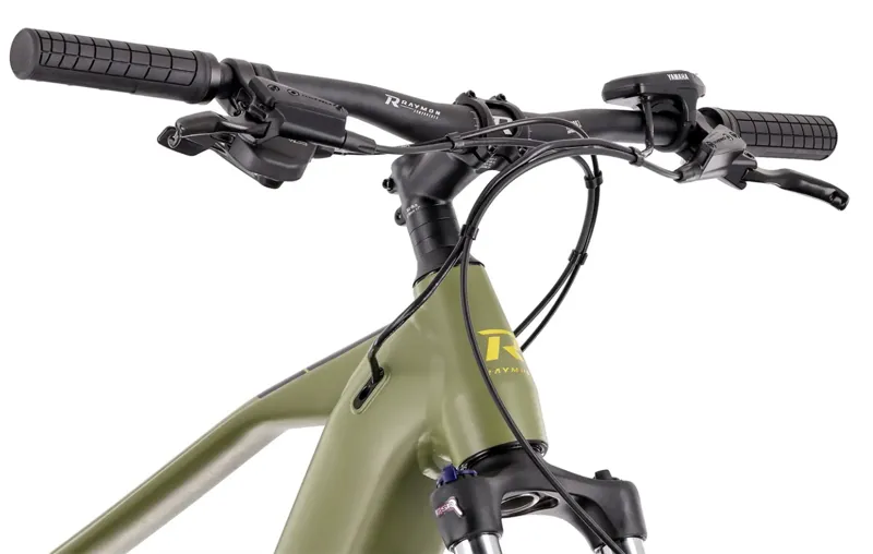 R Raymon HardRay E 4.0 Electric Hardtail Mountain Bike Armor Green-2