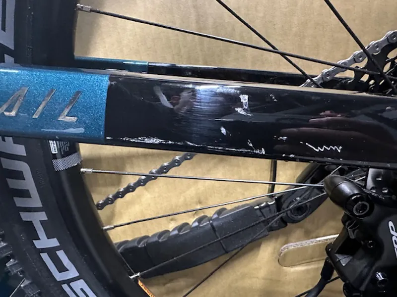 Cosmetically Damaged Haibike AllTrail 5 Electric Bike Ocean/Black Small-2