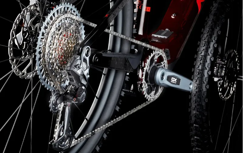 MMR Kaizen LT 150 10 Full Suspension Electric Mountain Bike Liquid Red-2