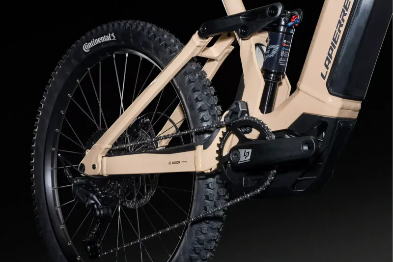 Lapierre Overvolt AM 4.6 Electric Bike 2025 Oat Milk Brown-3