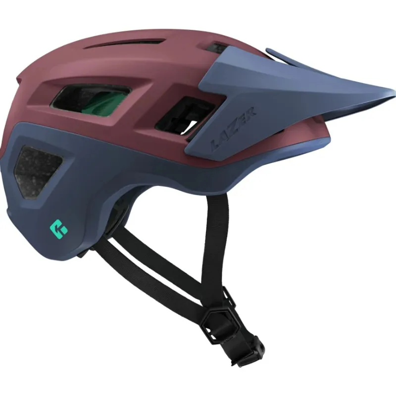 Lazer Coyote KinetiCore Mountain Bike Helmet Cosmic Cherry Blue