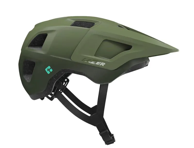 Lazer Finch KinetiCore Youth Mountain Bike Helmet Matte Fern Green