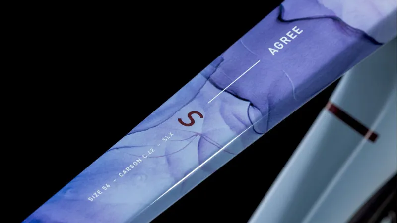 Cube Agree C:62 SLX Road Bike 2025 Pigeon Blue/Art-1