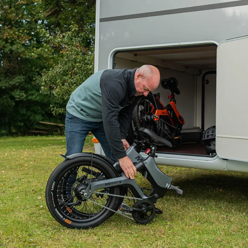 MiRider One 20in Folding Electric Bike Onyx Grey-1