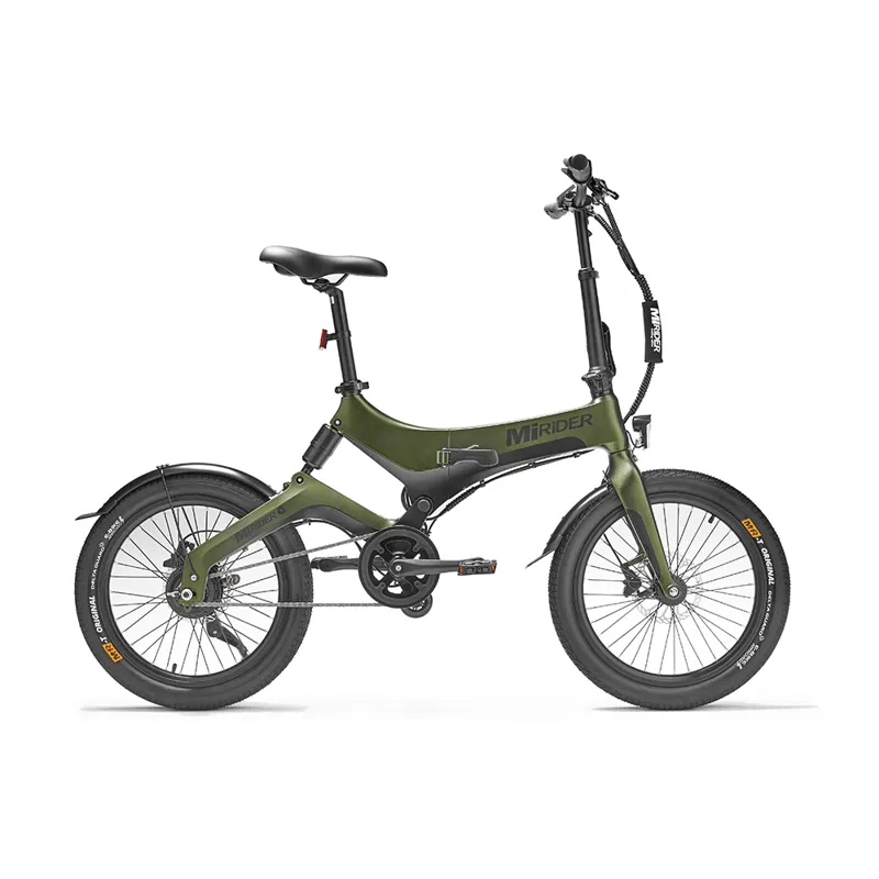 MiRider One 20in Folding Electric Bike Aurora Green