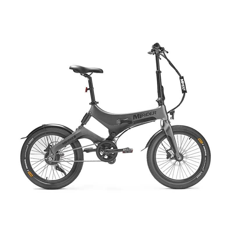 MiRider One 20in Folding Electric Bike Onyx Grey