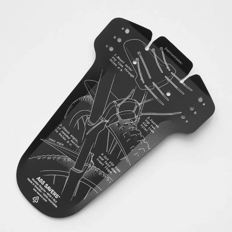 Ass Saver Mudder Regular Front Mudguard Black-1