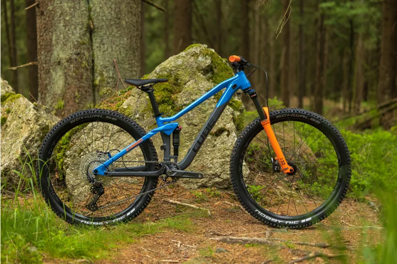 Cube Stereo 120 Rookie Actionteam Kids Full Suspension Bike 2024 Blue-6