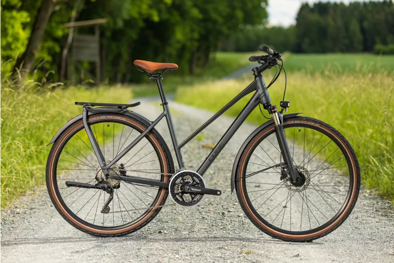 Cube Kathmandu Pro Trapeze Hybrid Bike 2024 Grey/Black