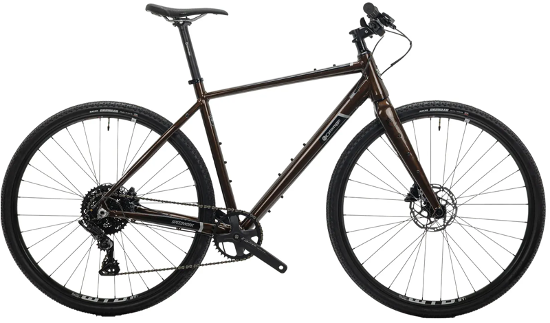 Orange Speedwork Flatbar Gravel Hybrid Bike Deep Bronze