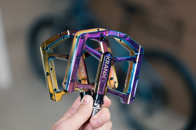 Kranx Trail Luxe Alloy Platform Pedals Oil Slick