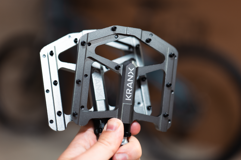 Kranx Trail Luxe Alloy Platform Pedals Grey