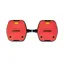Look Geo City Grip Flat Pedals Red