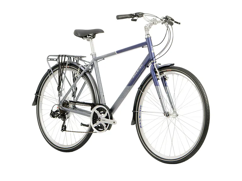 Raleigh Pioneer Tour Traditional Hybrid Bike Blue/Grey-1