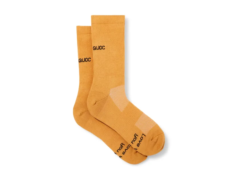 Quoc All Road Cycling Socks Amber