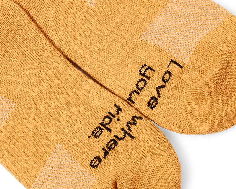 Quoc All Road Cycling Socks Amber-1