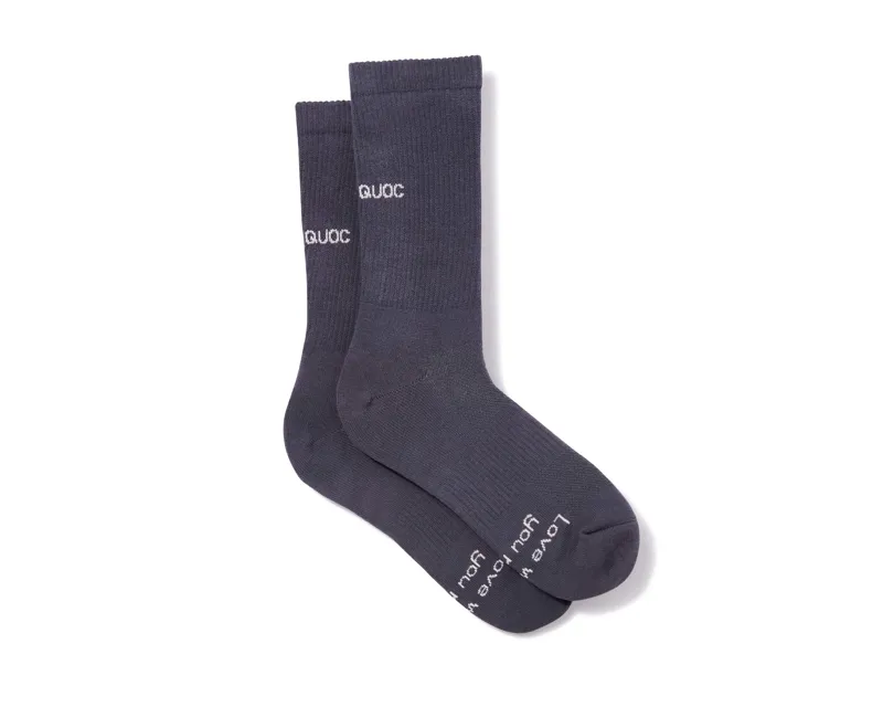 Quoc All Road Cycling Socks Charcoal