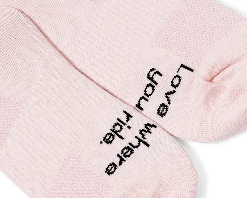 Quoc All Road Cycling Socks Dusty Pink-2