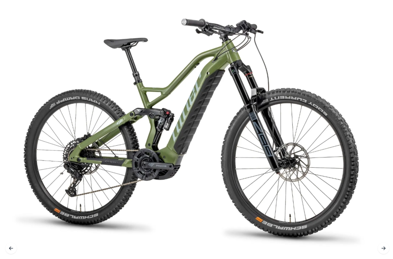 Niner RIP e9 3 Electric Full Suspension Mountain Bike Green/Grey-1