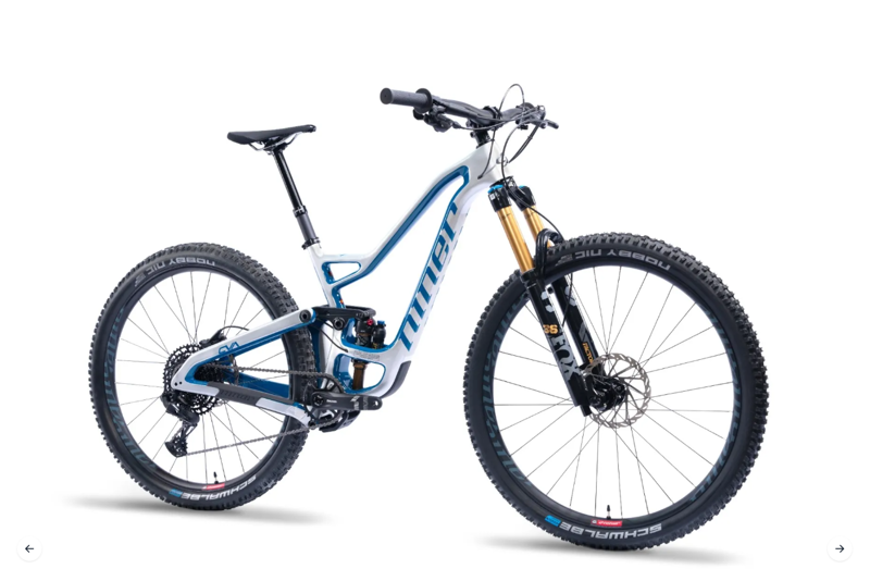 Niner RIP 9 RDO 2 Full Suspension Mountain Bike Silver/Baja Blue