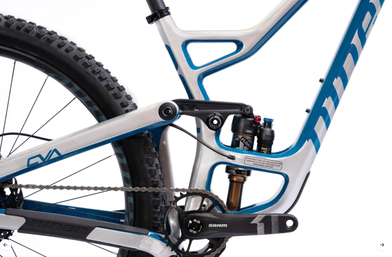 Niner RIP 9 RDO 2 Full Suspension Mountain Bike Silver/Baja Blue-1