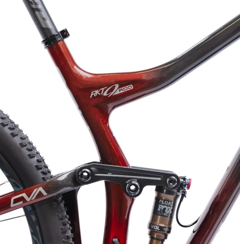 Niner RKT 9 RDO 120 2 Full Suspension Mountain Bike Hot Tamale/Carbon-2