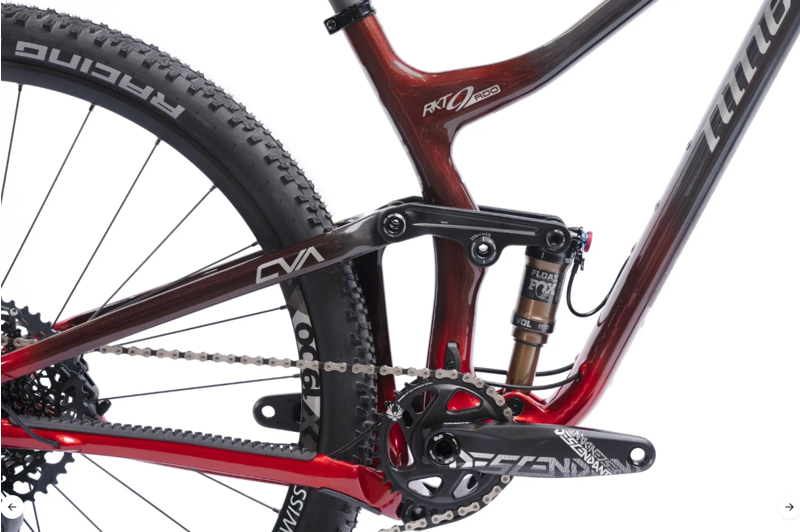 Niner RKT 9 RDO 120 3 Full Suspension Mountain Bike Hot Tamale/Carbon-1