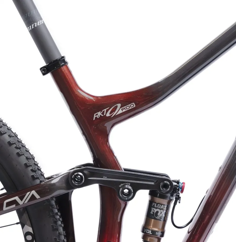 Niner RKT 9 RDO 120 3 Full Suspension Mountain Bike Hot Tamale/Carbon-2