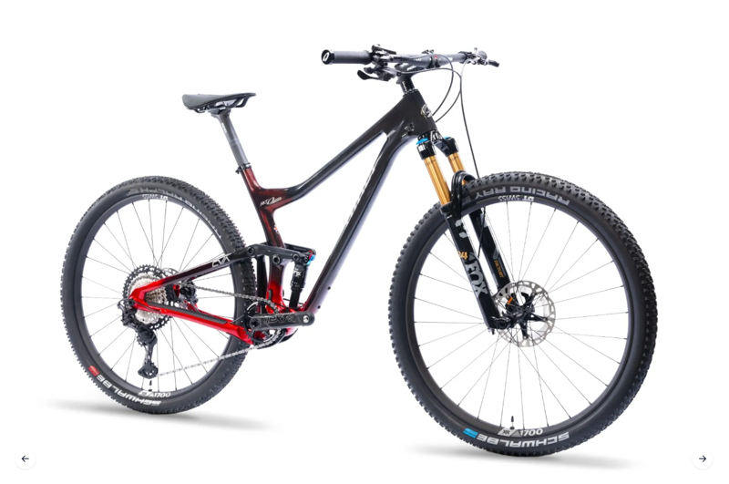Niner RKT 9 RDO 120 4 Full Suspension Mountain Bike Hot Tamale/Carbon