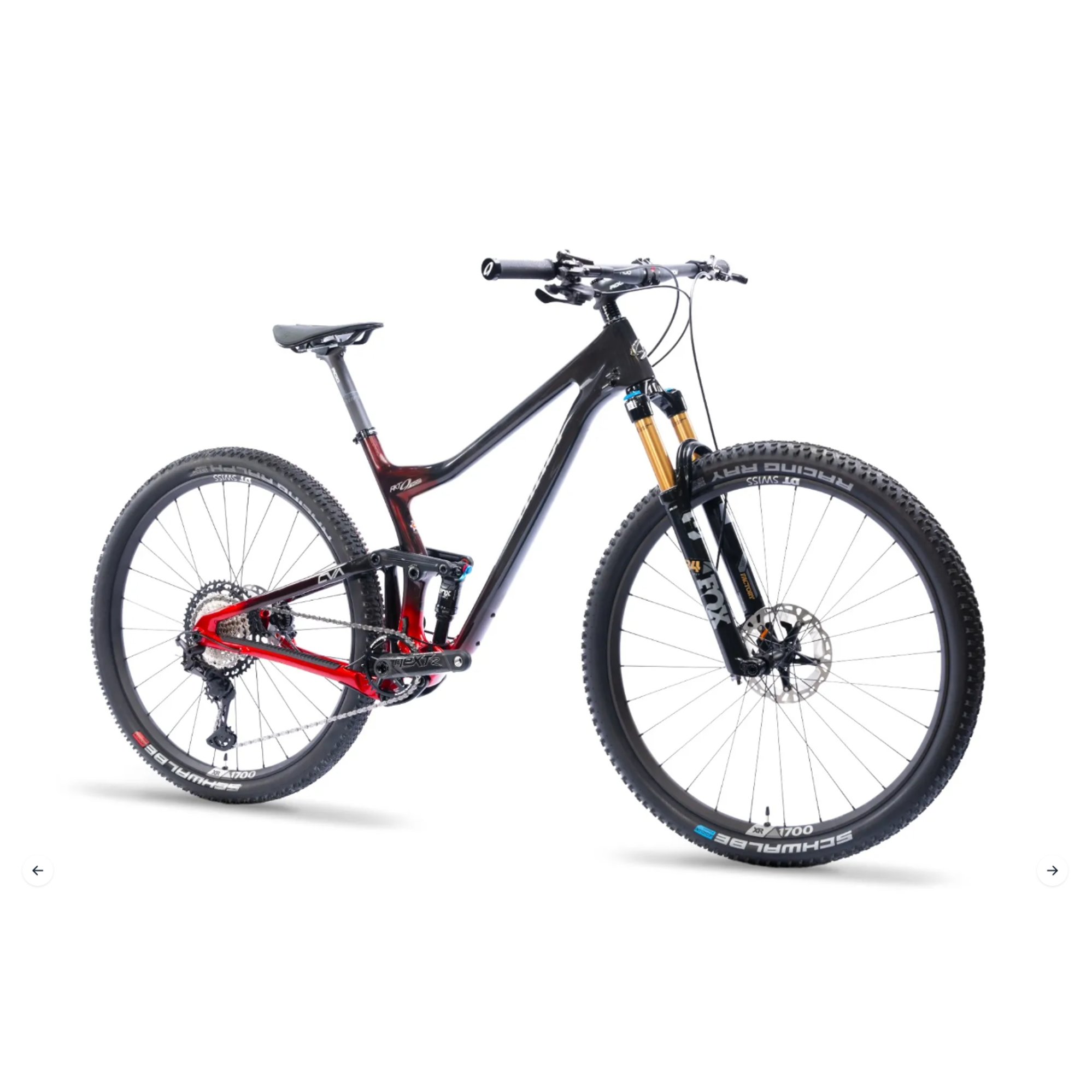 Niner RKT 9 RDO 120 4 Full Suspension Mountain Bike Hot Tamale