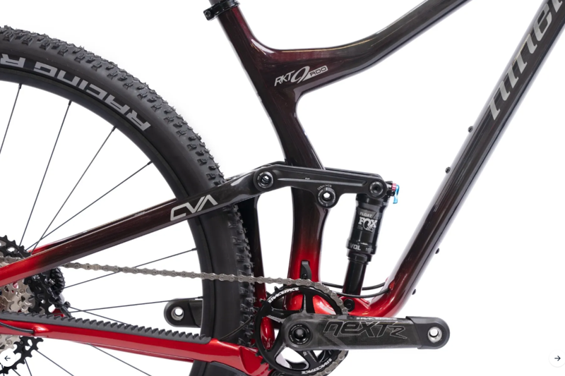 Niner RKT 9 RDO 120 4 Full Suspension Mountain Bike Hot Tamale/Carbon-3