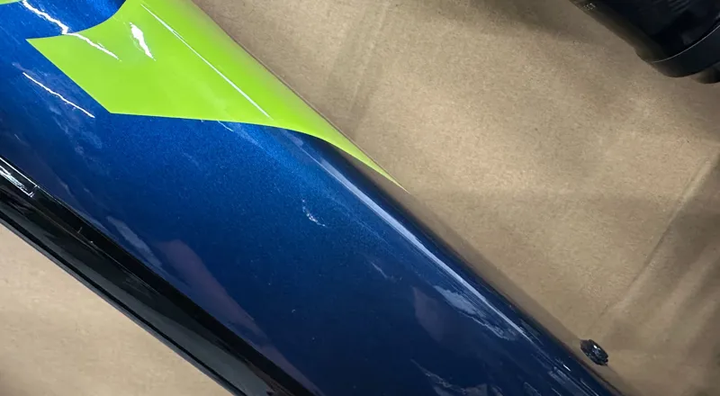 Cosmetically Damaged R Raymon FullRay 130E 6.0 Electric Bike Blue/Lime-3