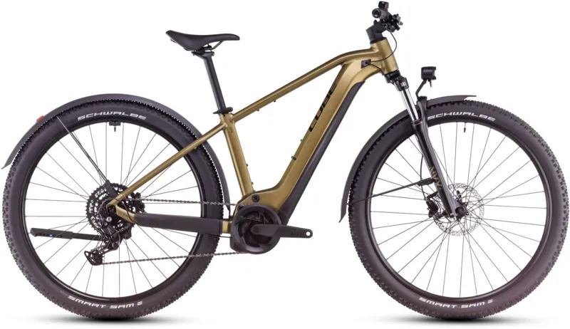 Cube Reaction Hybrid Performance 500 Allroad Electric Bike 2025 Golden Lime