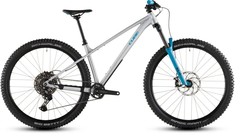 Cube Reaction TM One Hardtail Mountain Bike 2026 Raw Metal/Blue