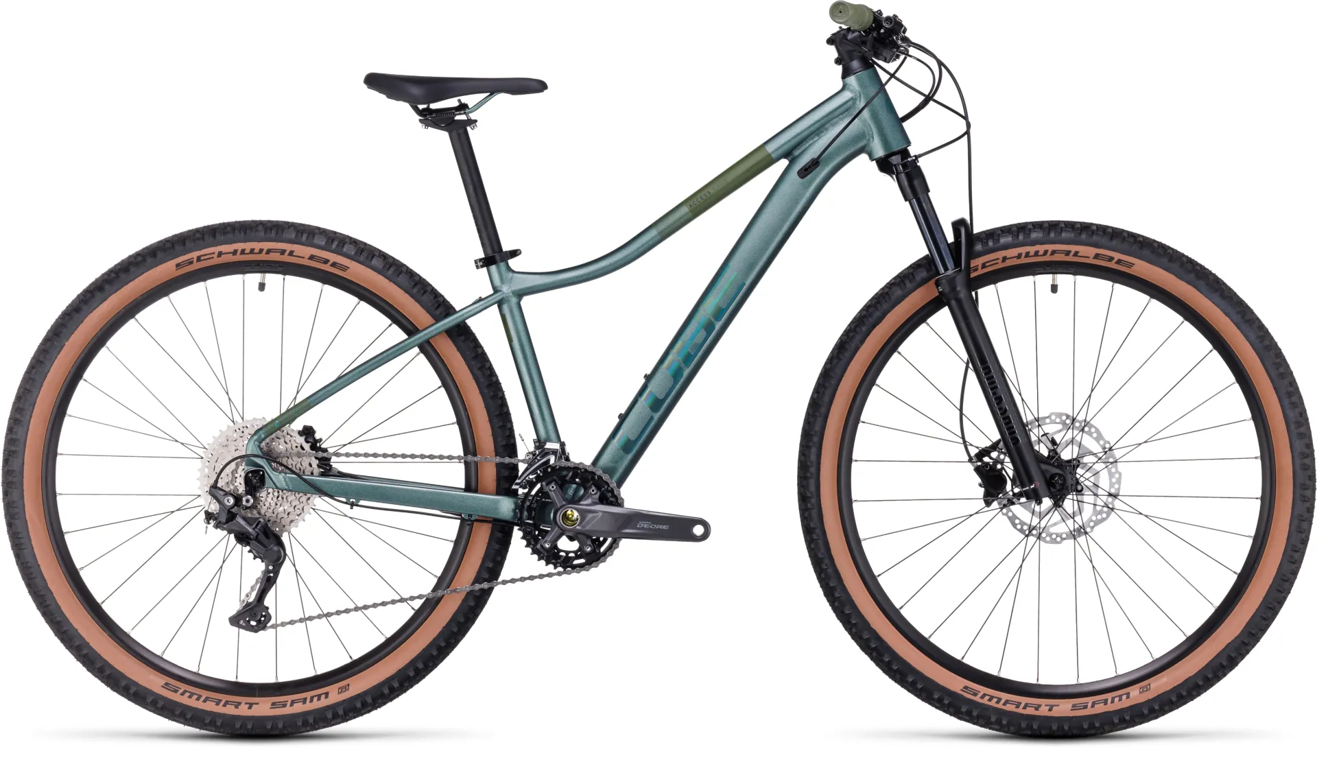 Cube Access WS Race Hardtail Mountain Bike 2024 Spark Green/Olive